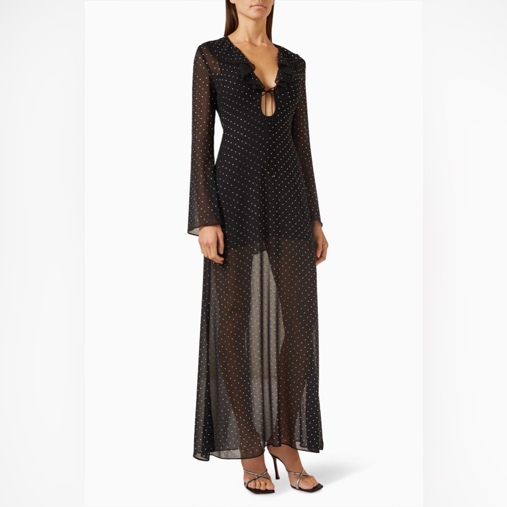 MISHA Ariella Diamante Maxi Dress in Georgette